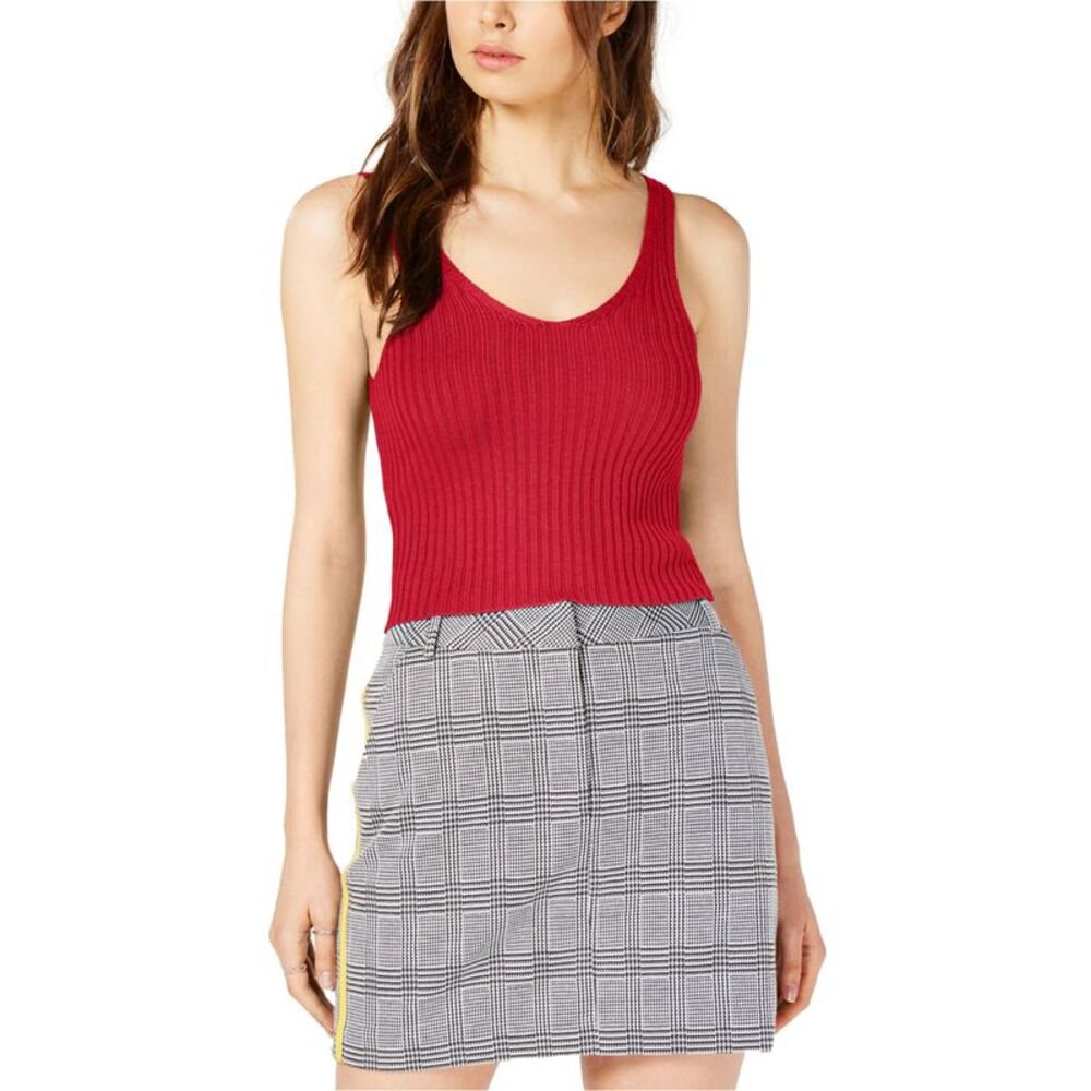 Project 28 Womens Ribbed Knit Cropped Tank Top, NWT